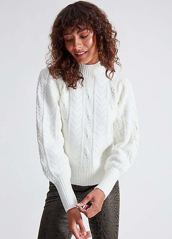 Frill Cable Knit Jumper by Sonder Studio