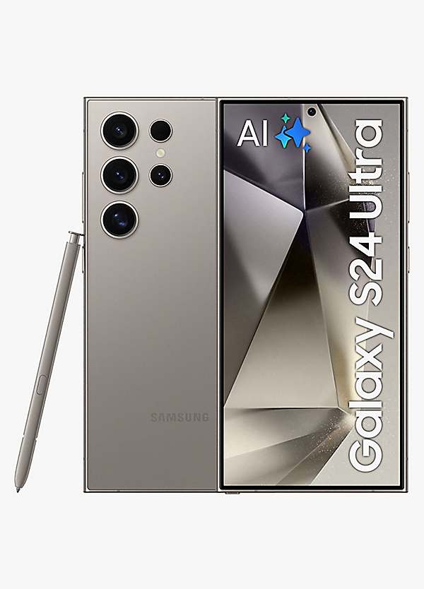 Galaxy S24 Ultra Titanium Gray 512GB Mobile Phone by Samsung