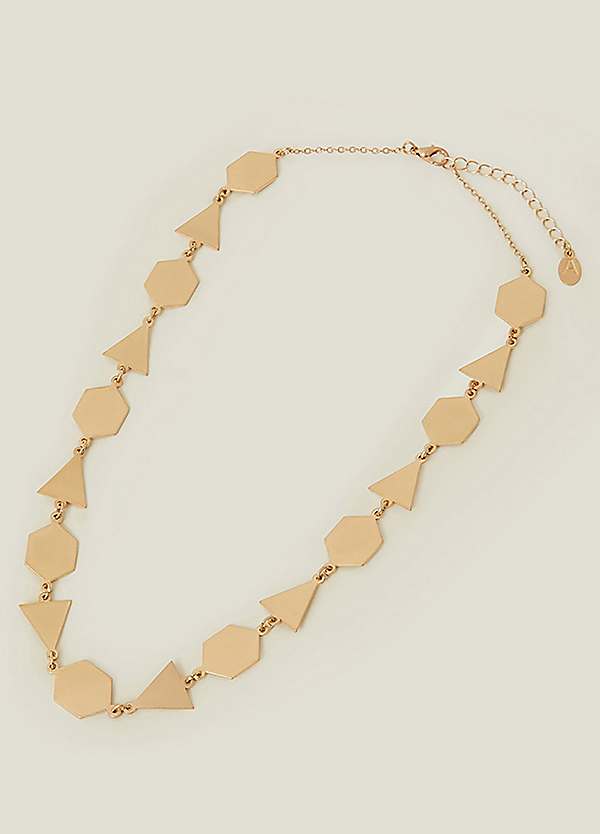 Geometric Shapes Collar Necklace by Accessorize Look Again
