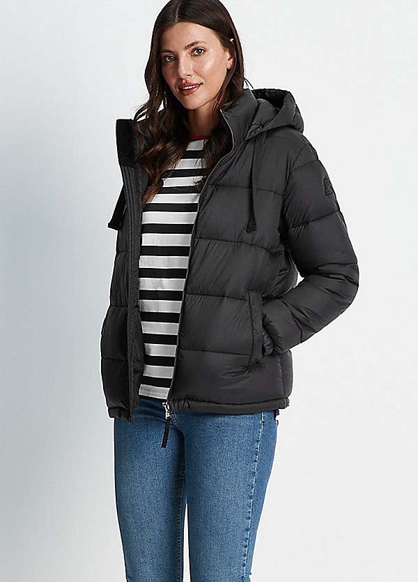 Tog24 Grey Womens Padded Coat Womens Tog24 Nanton, Long Down