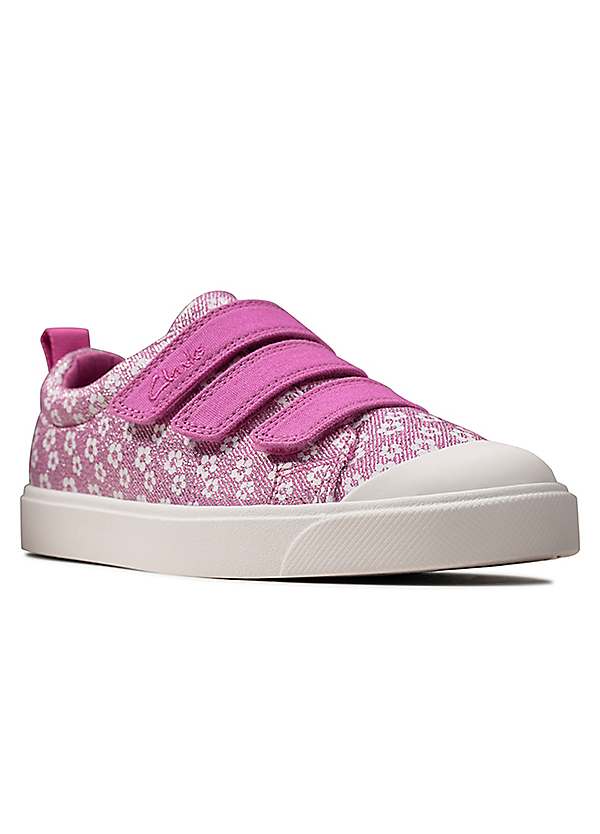 Clarks kids shop canvas shoes