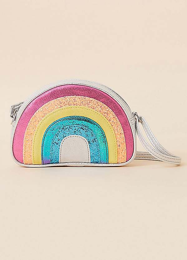 Skinnydip London Glitter Rainbow Cross Body Bag in Purple