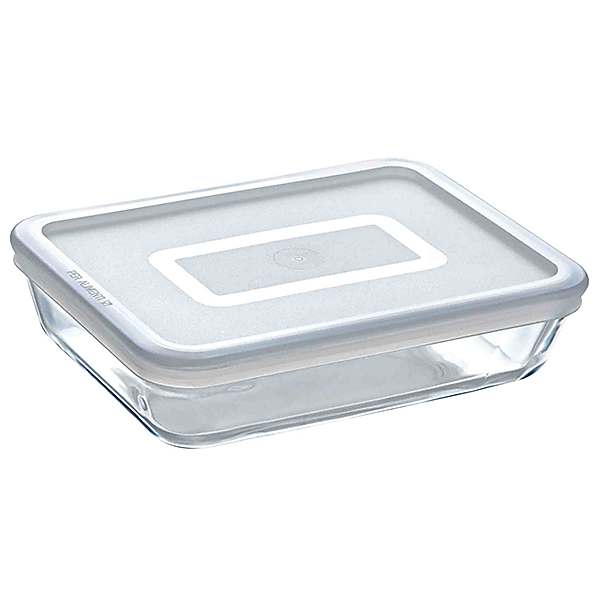 Glass 4L Rectangular Dish with Lid by Pyrex Look Again