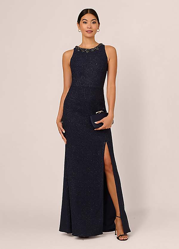 Glitter Boucle Stretch Gown by Adrianna Papell | Look Again