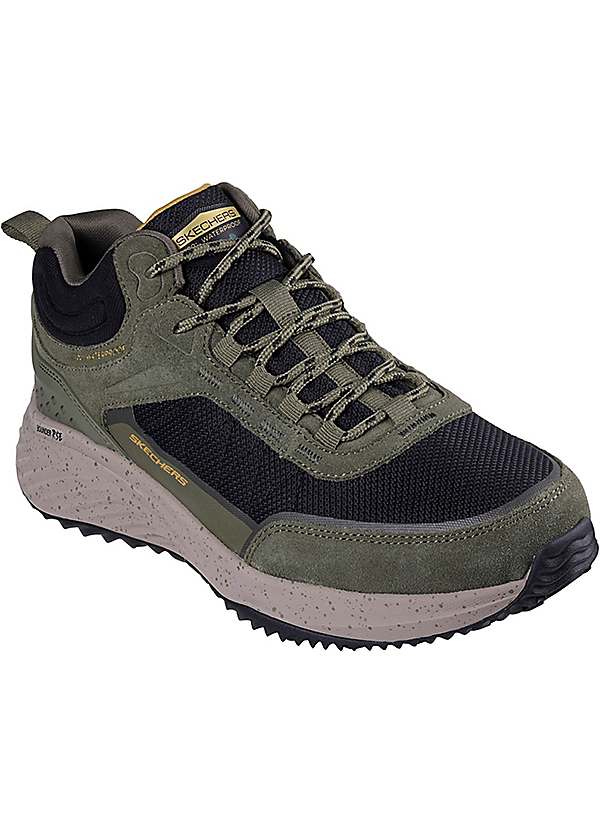 Skechers boots mens green on sale