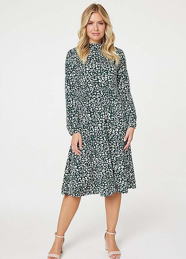 Leopard print hotsell tea dress