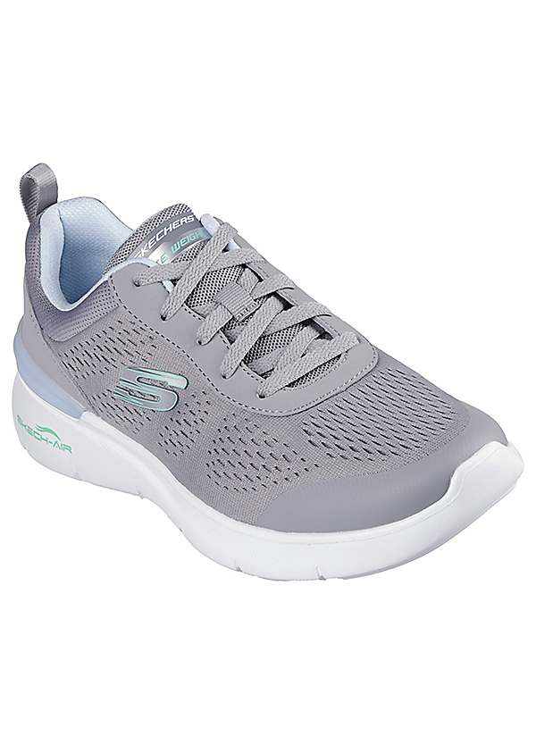 Grey Blue Skech Air 2.0 Trainers by Skechers Look Again