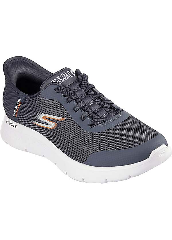 Grey Go Walk Flex Hands Up Shoes by Skechers