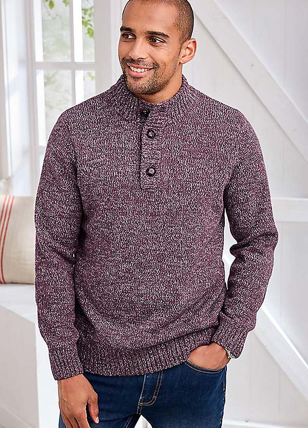 Half Button Jumper by Cotton Traders Look Again