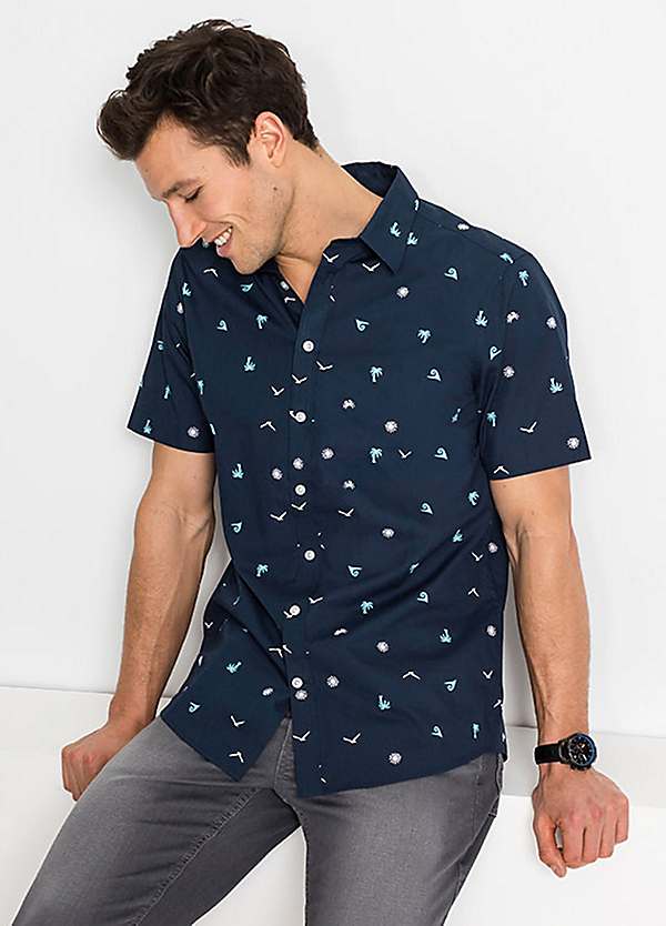 Half Sleeve Printed Shirt by bonprix
