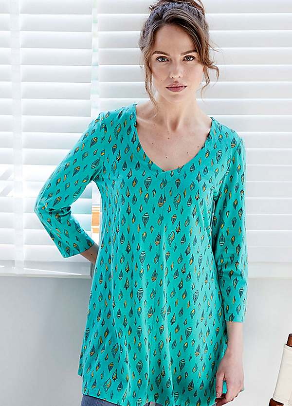 V-Neck Half Sleeve Tunic Top, V-Neck Top