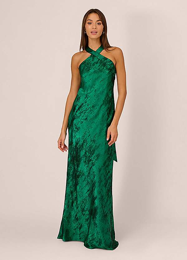 Halter Mermaid Gown by Adrianna by Adrianna Papell Look Again