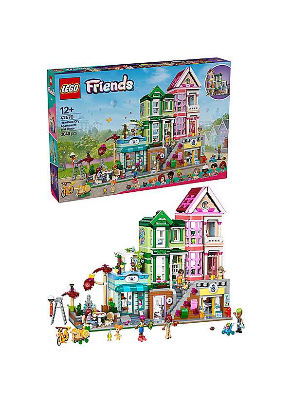 Heartlake City Apartments Shops Model Kit by LEGO Friends Look