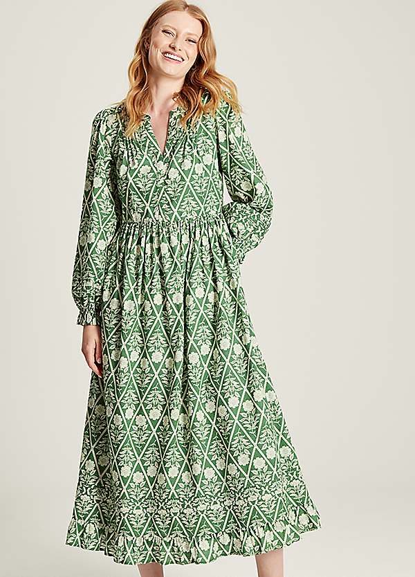 Printed Kaftan Dress by bonprix