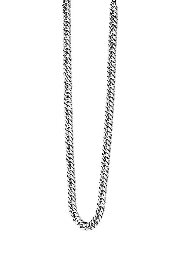 Silver mens hot sale choker chain