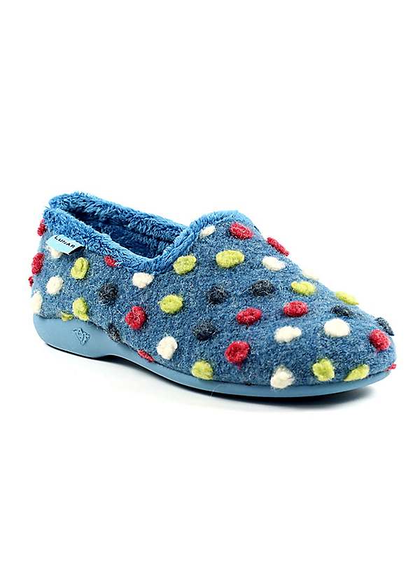 Spotty slippers discount