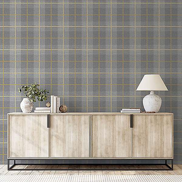 Grey tartan deals wallpaper