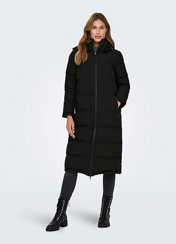 High Collar Puffer Coat by Only