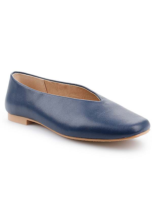 High cut ballerina pumps online