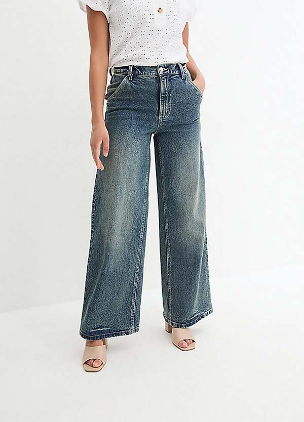 High Waist Wide Leg Jeans by bonprix Look Again