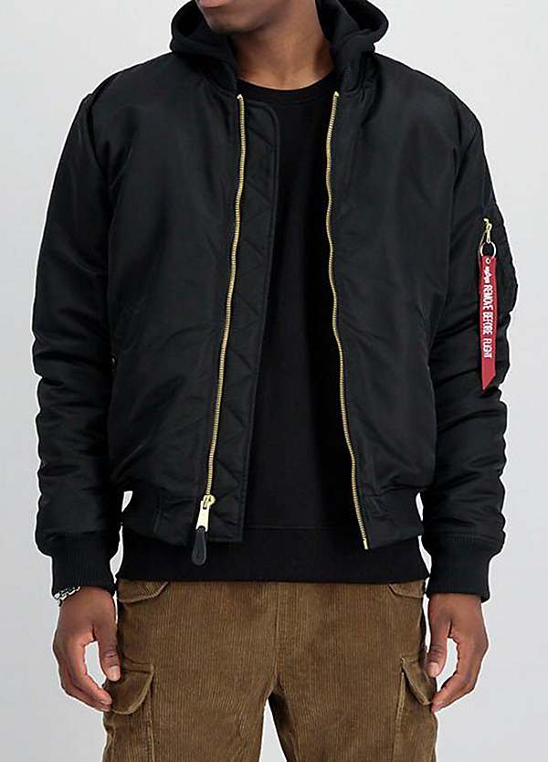 Hooded Bomber Jacket by Alpha Industries Look Again