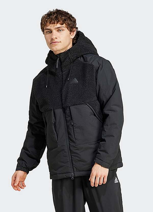 Adidas synthetic fill hooded jacket sale