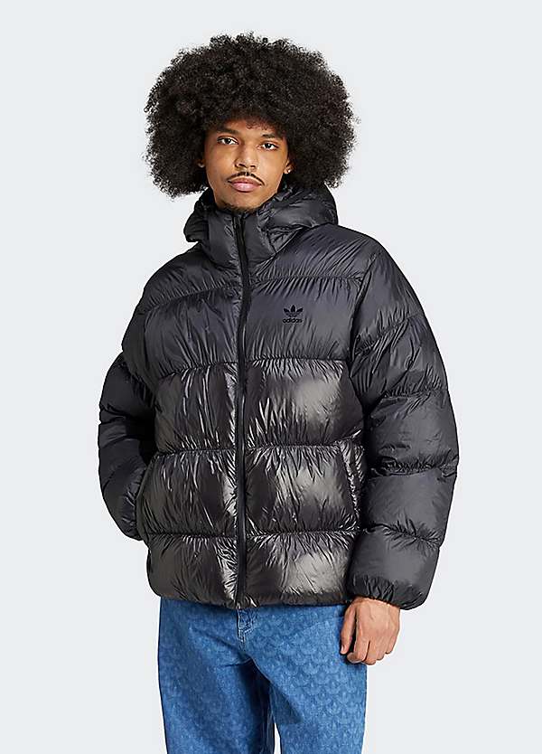 Hooded padded coat on sale