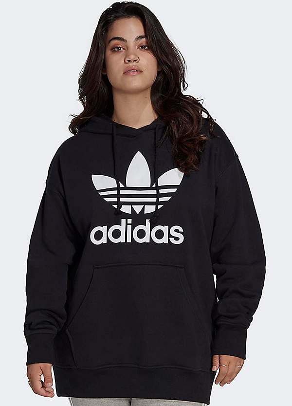 Essentials Linear Full-Zip French Terry Hoodie (Plus Size