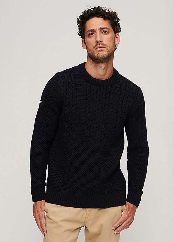 Superdry wool outlet jumper