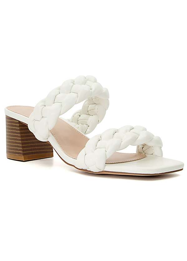 Head over hot sale heels white sandals