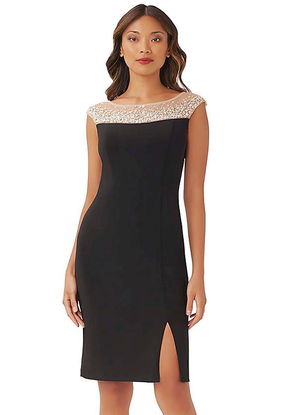 Adrianna papell 2024 beaded sheath dress