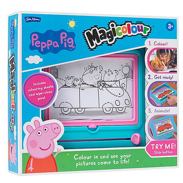 John Adams Toys Peppa Pig Magicolour Draw And Learn Toy | Look Again