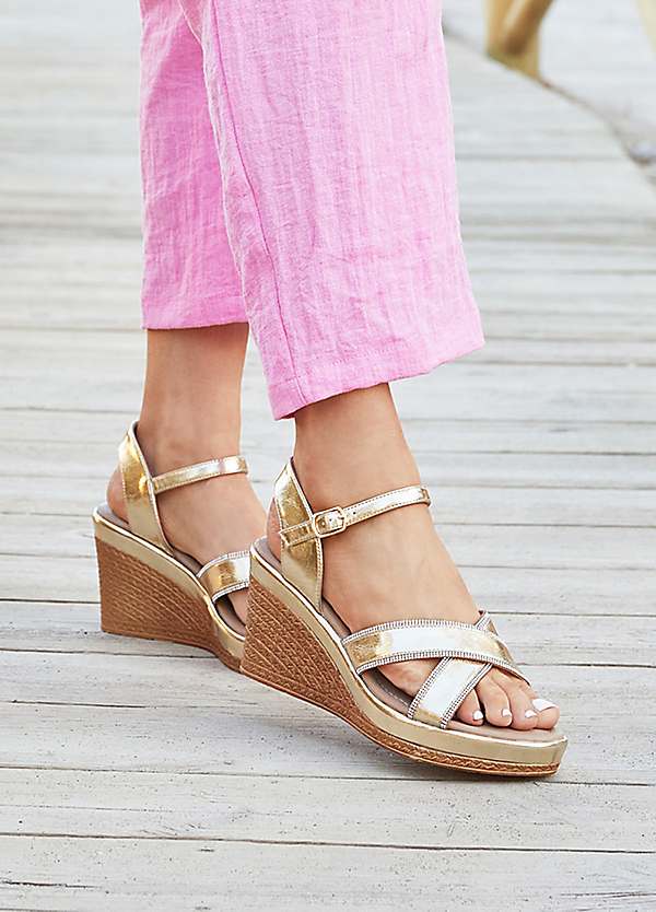 Leather wedges uk best sale