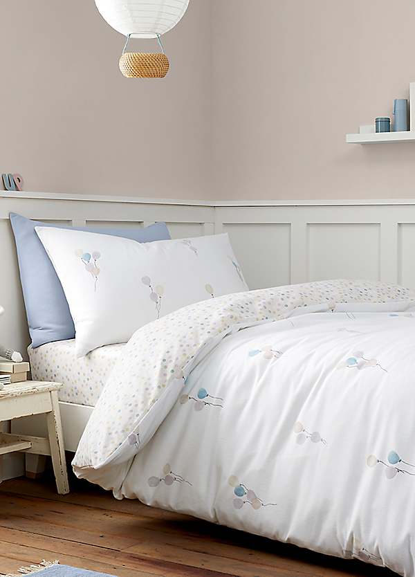 Kids Balloons Brushed Cotton Duvet Cover Set by Bianca Look Again