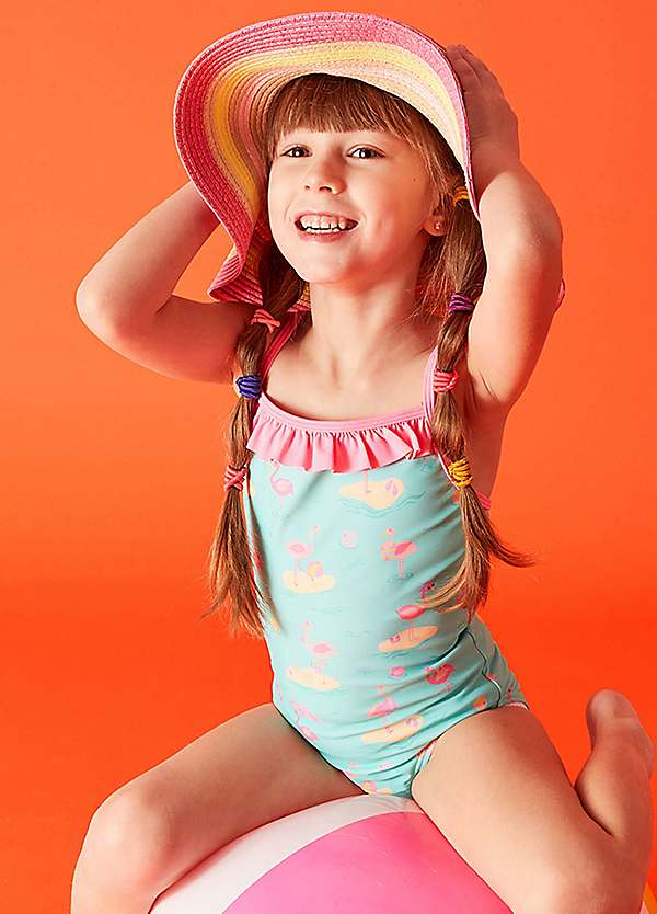 Kids flamingo cheap swimsuit