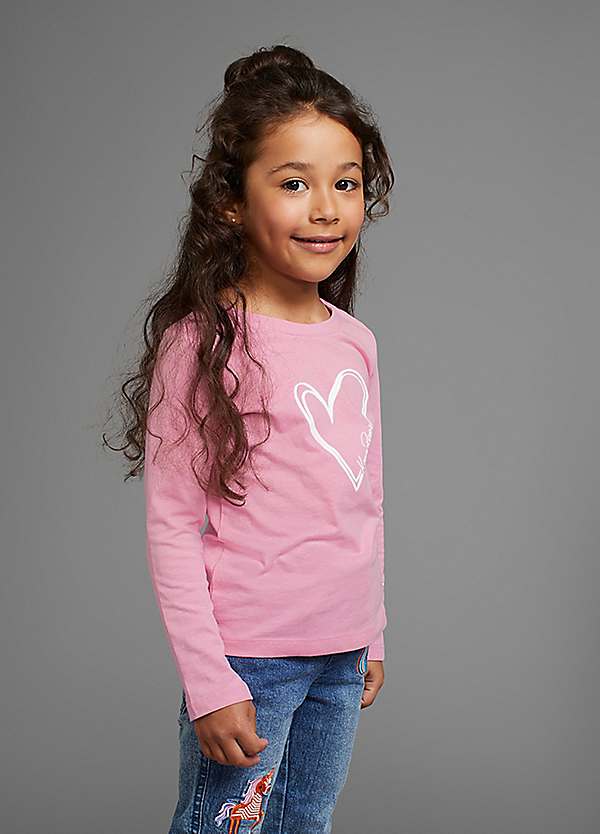 Kids Heart Front Print Sweatshirt by KangaROOS