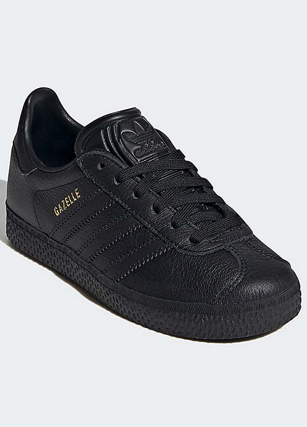 Adidas black gazelle junior best sale