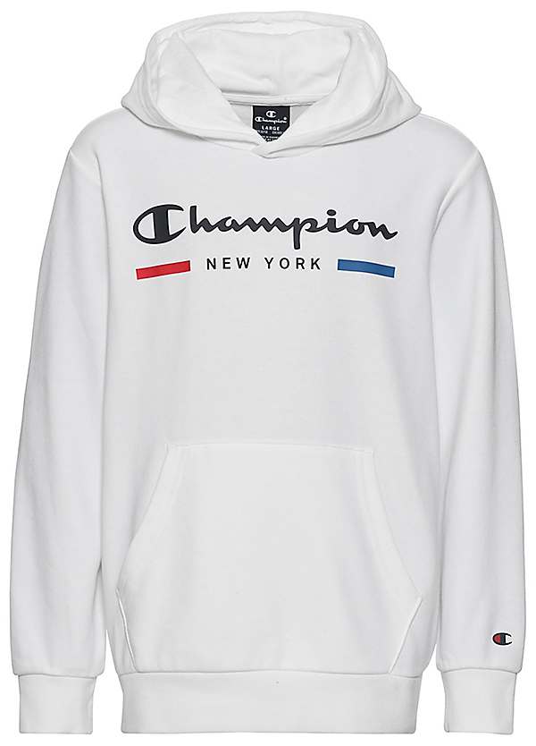 Kids Logo Print Hoodie by Champion