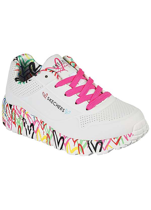 Kids UNO Lite Printed Sole Trainers by Skechers