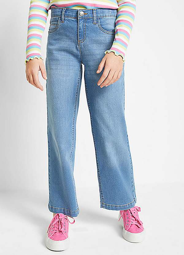 Kids Wide Leg Denim Jeans by bonprix Look Again