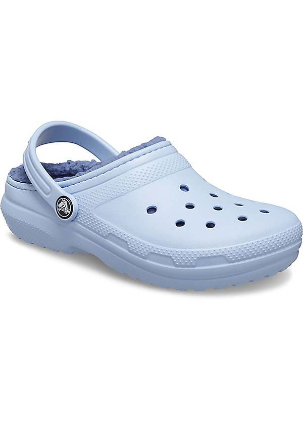 Fuzzy discount blue crocs