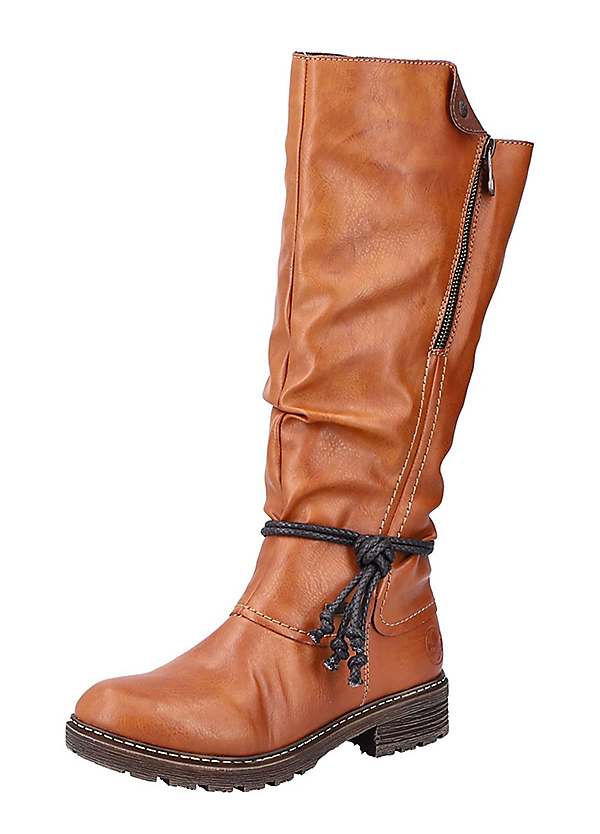 Rieker winter hot sale knee length boots