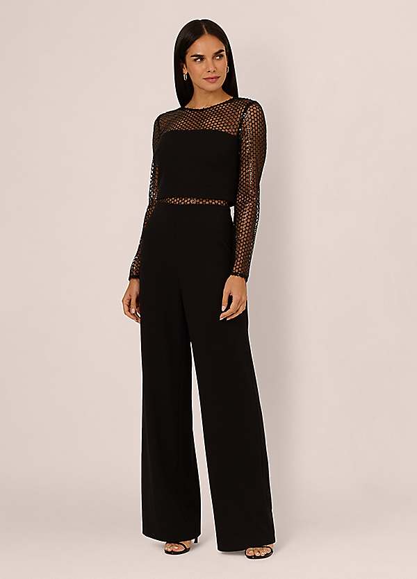 Knit Crepe Jumpsuit by Adrianna by Adrianna Papell Look Again