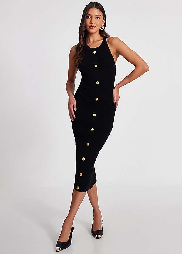 halter maxi dress satin Soiree Satin Halter Maxi Dress (Black) FINAL SALE – Southern Alternative main image 1