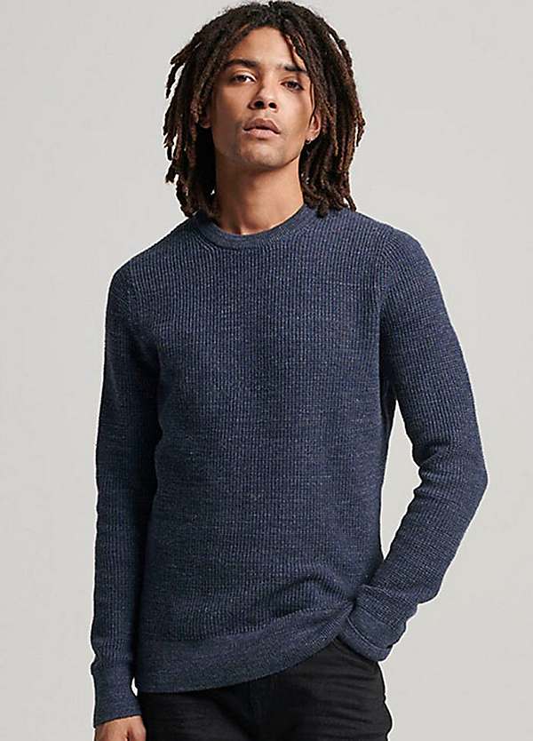 Knitted Crew Neck Jumper by Superdry Look Again