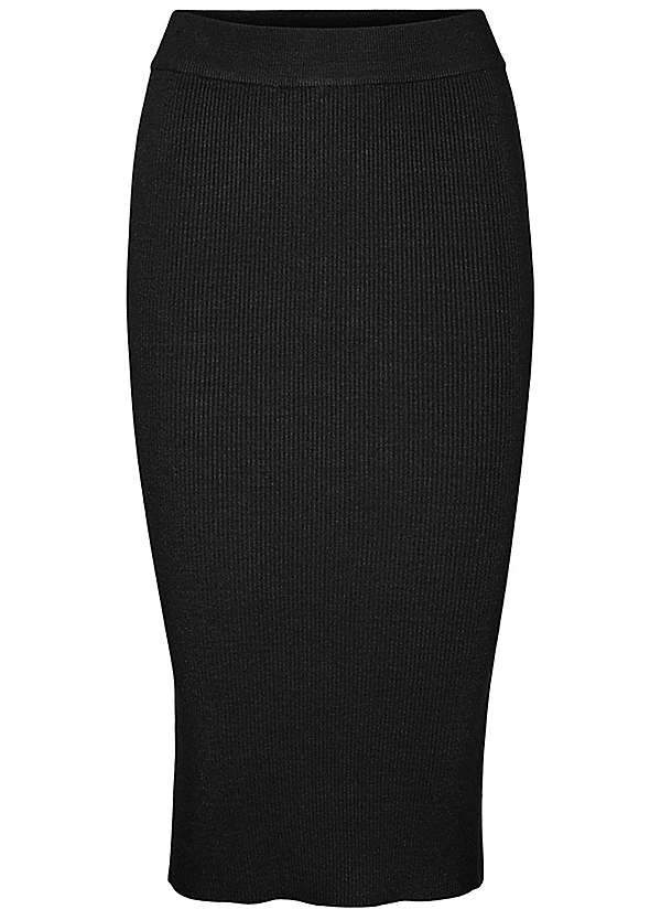 Long black work on sale skirt