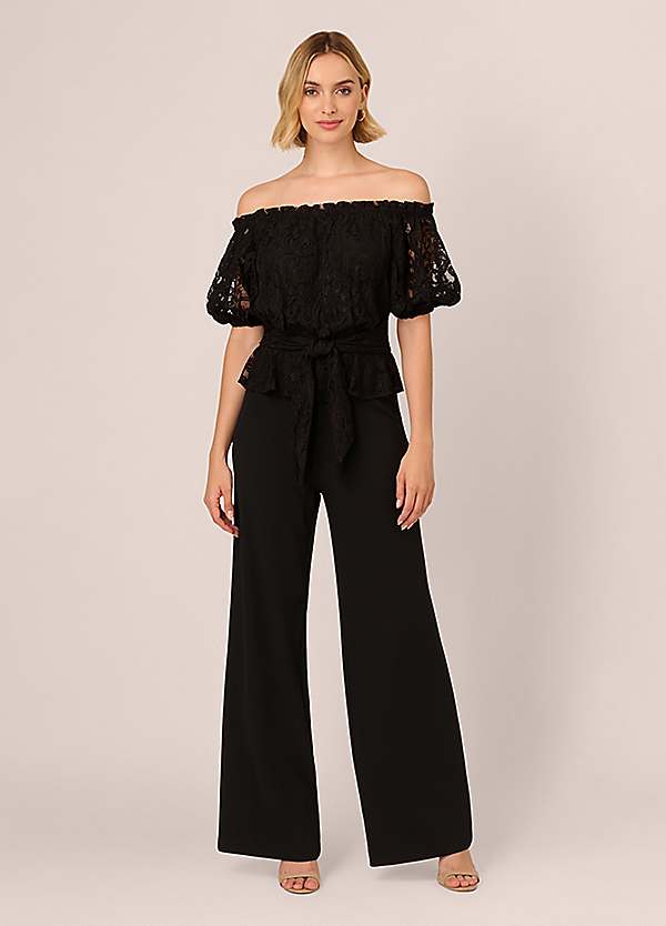 Peplum jumpsuit with sleeves on sale