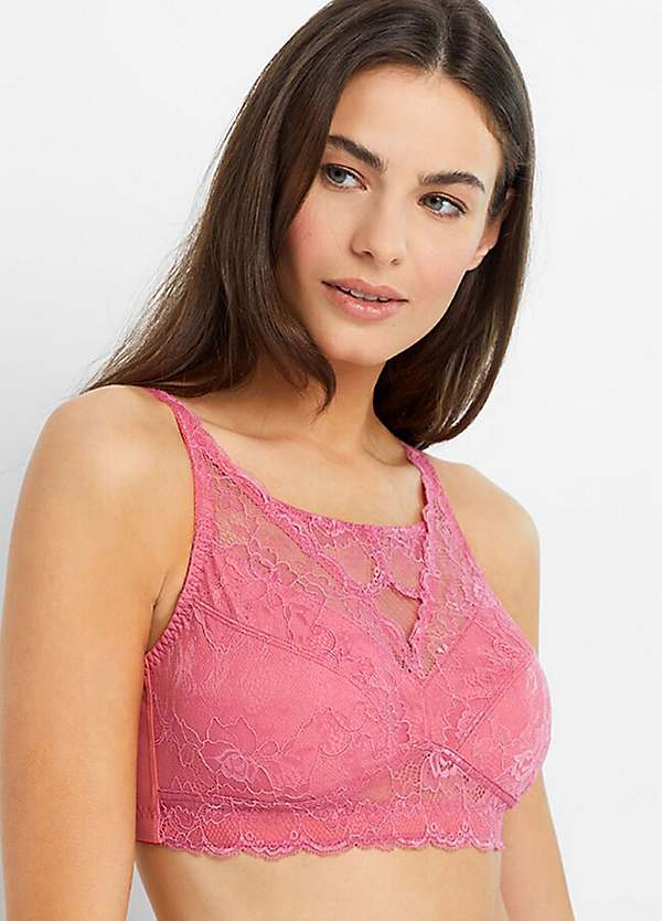 Lace Non-wired Bralet by bonprix