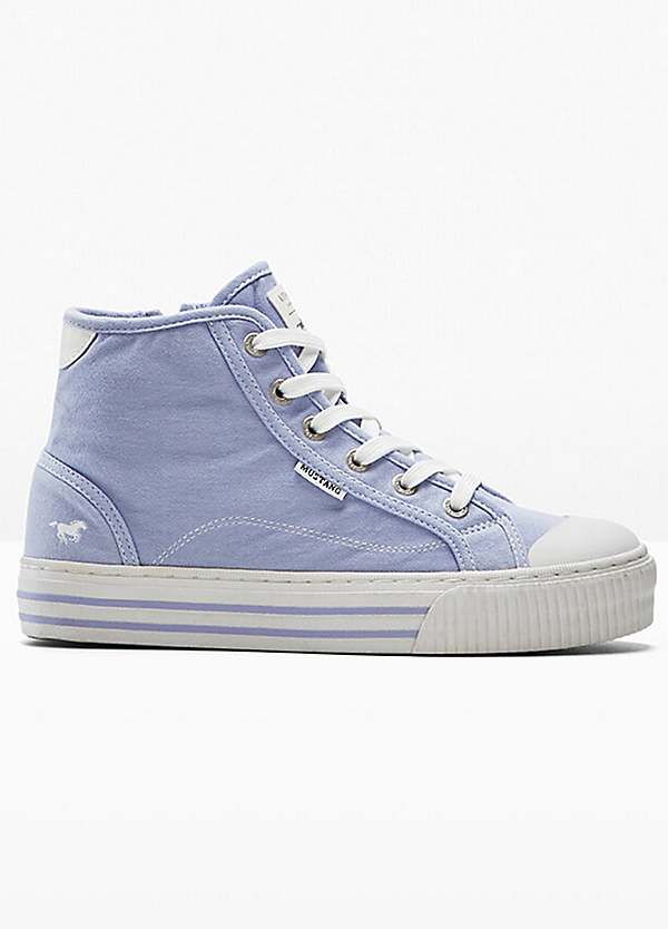 Mustang hi top trainers best sale