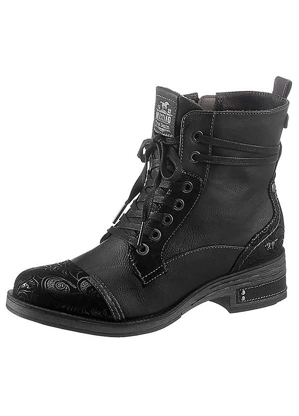 Lace up Ankle Boots by Mustang Look Again